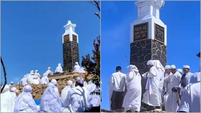 Terkuak Identitas Orang Berpakaian Putih-putih Lakukan Tawaf di Gunung Lawu, Ternyata Jemaah NU