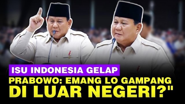 Prabowo Singgung Isu Kabur Aja Dulu: Lo Kabur Aja! Emang Gampang di Luar Negeri?