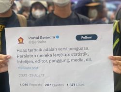 HEBOH Tudingan Prabowo, Cuitan Lawas Akun Gerindra Pembuat Hoax Terbaik Adalah Penguasa Viral Lagi!