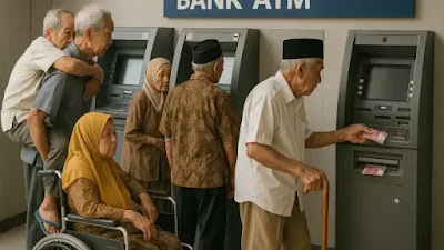 Lansia Ramai-ramai Tarik Uang di Bank Karena Takut Rekening Diblokir PPATK