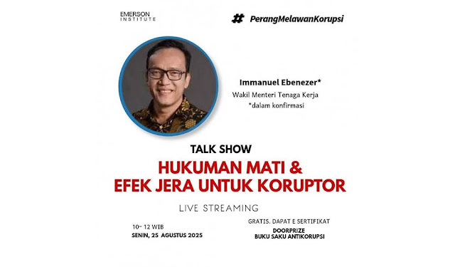 Wamenaker Noel Ditangkap, Senin Harusnya Jadi Pembicara Talkshow Hukuman Mati Koruptor