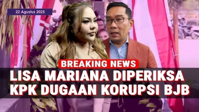 TERUNGKAP! Lisa Mariana Akui Terima Aliran Duit Korupsi Dari Ridwan Kamil: Uangnya Untuk Anak