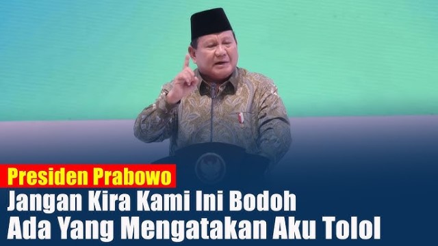 Prabowo: Kemiskinan Terjadi Karena Pemimpin Tidak Paham Menjalankan Negara!