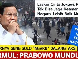 Laskar Cinta Jokowi Marah: Prabowo Tak Bisa Jaga Keamanan Negara, Lebih Baik Mundur Saja!