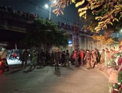 Massa Anarko Dipukul Mundur TNI Hingga Flyover Kranji, Bekasi Kondusif