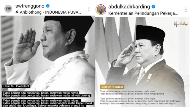 Sejumlah Menteri Kompak Kirim Dukungan ke Prabowo, Singgung Riza Chalid