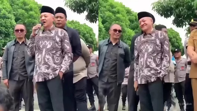 Detik-Detik Ketua DPRD Wonosobo Ditertawakan Pendemo Karena Tak Hapal Pancasila