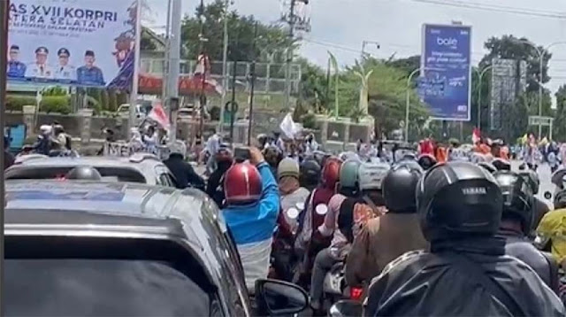 Massa Mulai Bergerak, Jalan Menuju DPRD Sumsel Ditutup Total: Ini Skema Lalu Lintas