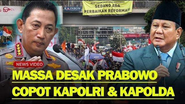 Desak Prabowo Copot Listyo, Mahasiswa: Kalau Kapolri Tidak Dicopot, Kami Akan Melakukan Eskalasi Massa Lebih Besar!