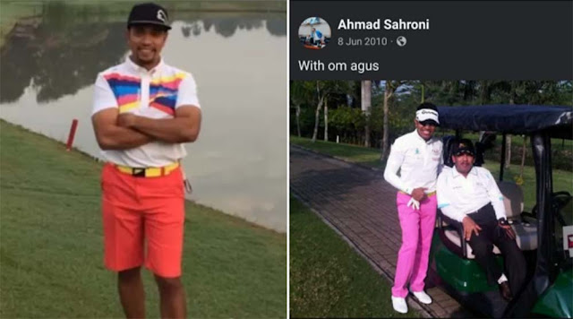 Foto Lawas Sahroni Viral, Pakai Celana Pink di Lapangan Golf With Om Agus