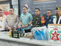 Logo PKI dan Bir Mahal Jadi Barang Bukti Demo Polres Samarinda, Panen Cibiran publik