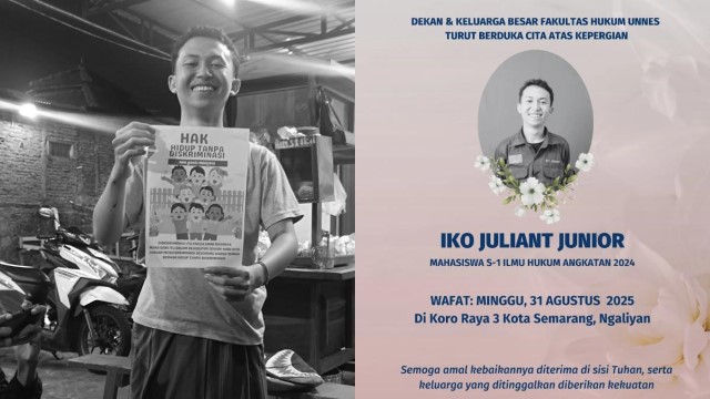 MISTERI Kematian Iko Juliant Mahasiswa Unnes Usai Demo: Wajah Lebam dan Mengigau Minta Ampun Jangan Dipukuli