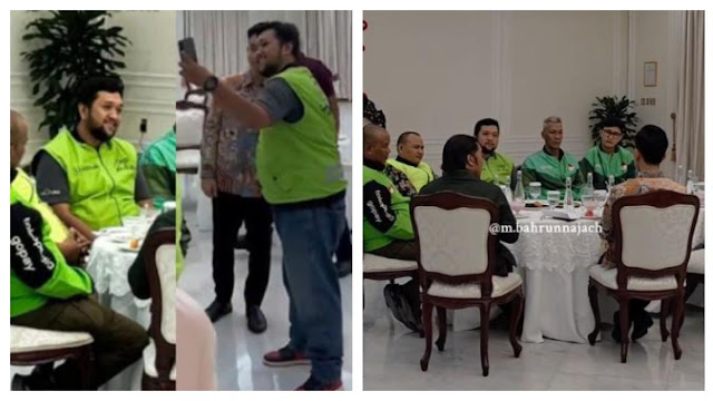 Tampang Driver Ojol Kenakan Sepatu Nike Air Jordan saat Bertemu Gibran, Mantan Caleg?