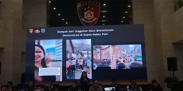 Wanita Pembuat Konten Ajakan Bakar Mabes Polri Diciduk