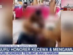 Rapat Sekolah di Madina Ricuh, Guru Honorer dan ASN Baku Hantam