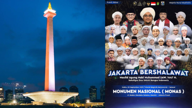 Jakarta Bersholawat! Cara ke Monas Untuk Maulid Nabi 2025 Naik KRL, Transjakarta, Hingga MRT