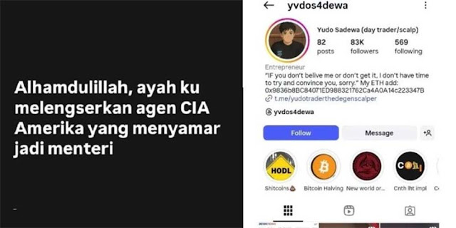 Viral Sebut Sri Mulyani Agen CIA, Anak Menkeu Purbaya Klarifikasi hanya Becanda
