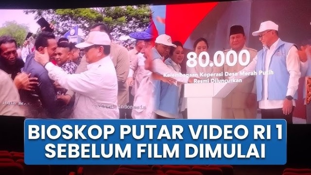HEBOH Video Prabowo Tayang di Bioskop, Penonton Protes!