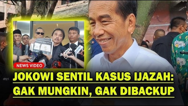 Blak-Blakan Jokowi Tuding Ada Beking di Balik Ribut Ijazah Palsu: Sudah 4 Tahun, Tak Mungkin Nggak Ada Yang Backup!