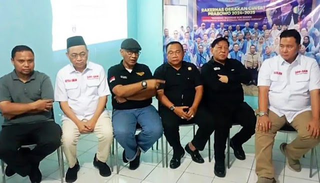 Relawan Prabowo Rapat Persiapan Apel Kebangsaan, Desak Presiden Copot Menteri tidak Loyal