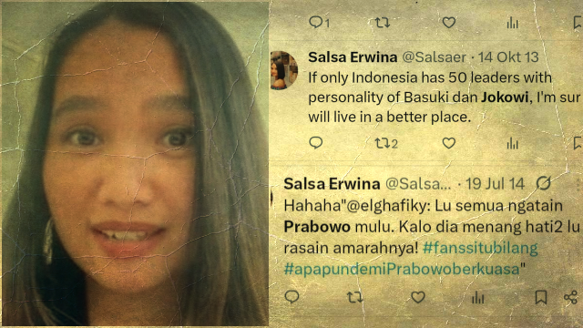 Salsa Erwina Disebut Termul, Jejak Digital Terungkap Dukung Jokowi dan Diskreditkan Prabowo