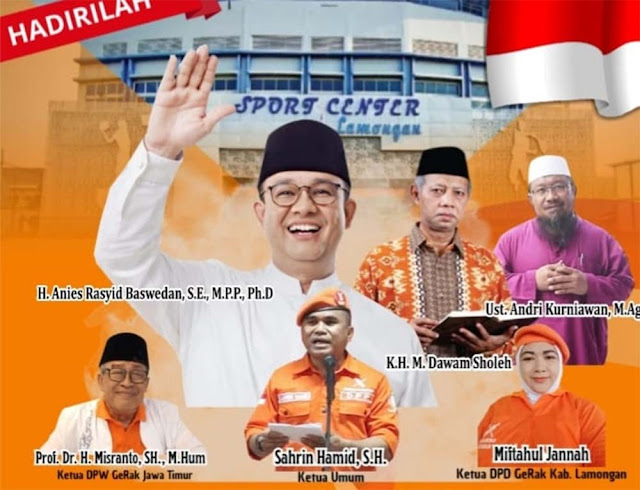 Anies Baswedan akan Hadir di Lamongan, Gerakan Rakyat Gelar Dialog Kebangsaan