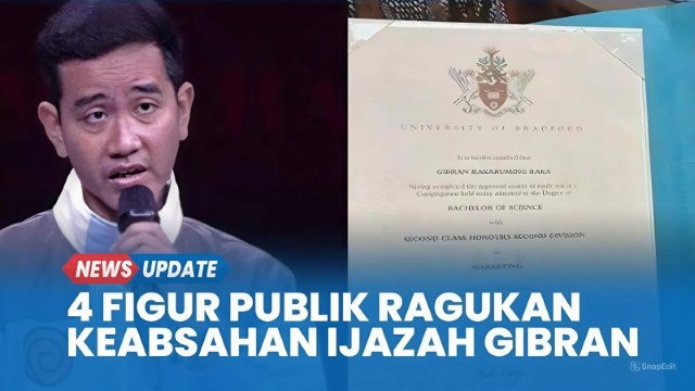 4 Sosok Yang Ragukan Keabsahan Ijazah Gibran, Salah Satunya Jenderal Bintang 3!
