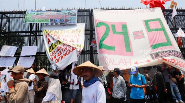 Ribuan Buruh dan Petani Longmarch ke DPR RI, Bawa 9 Tuntutan dalam Peringatan Hari Tani Nasional