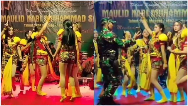 Viral Penari Bercelana Pendek Joget di Panggung Maulid Nabi Muhammad shallallahu alaihi wasallam