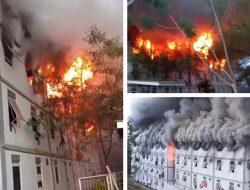 Kebakaran di IKN, Hunian Pekerja Konstruksi Tower 14 Ludes Dilalap Api