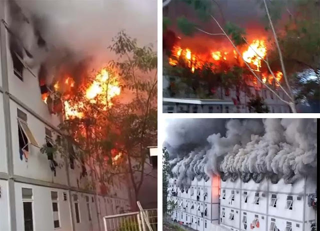 Kebakaran di IKN, Hunian Pekerja Konstruksi Tower 14 Ludes Dilalap Api