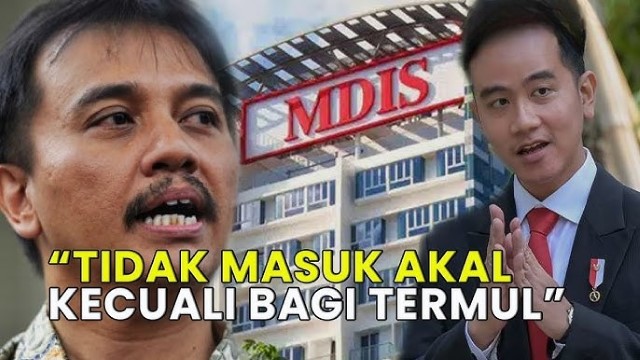 Roy Suryo Ragukan Klaim MDIS Soal Gibran: Tidak Masuk Akal Waras, Kecuali Bagi Termul!