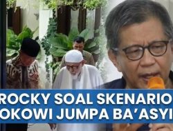 Ada Skenario Apa Baasyir ke Solo? Rocky Gerung Sebut Jokowi Cemas: Tak Punya Lagi Backup Politik!