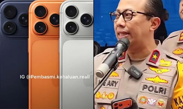 Viral Polisi Ini Bawa iPhone 17 Saat Jumpa Pers, Netizen Heboh: Wajar Gak Ya?