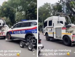 Viral Mobil Polisi Militer Diderek Petugas Dishub, Netizen Auto Ikut Keringetan