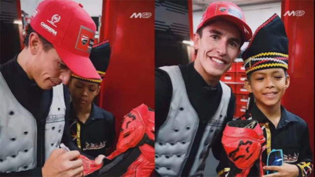 Rayyan Pacu Jalur Ketemu Marc Marquez di Mandalika, Dapat Hadiah Istimewa