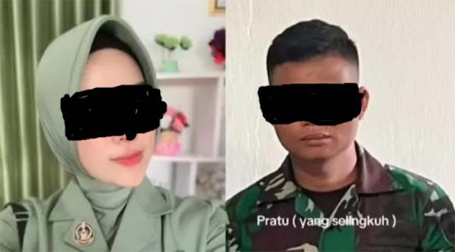 Viral! Video 8 Menit Diduga Perselingkuhan Hilda, Istri Prajurit TNI, dengan Pratu Risal