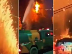 Pertunjukan Kembang Api di Tiongkok Berubah Jadi Hujan Api