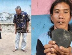 Heboh! Warga Tegal Temukan Batu Hitam Diduga Meteor, Begini Penampakannya