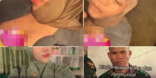 Beredar Link Video 1 Menit Hilda Pricillya VS Pratu Risal Junior Suaminya di Hotel