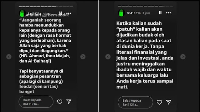 Anak Menkeu Bongkar Sisi Feodal Pesantren: Penghormatan yang Dianggap Berlebihan