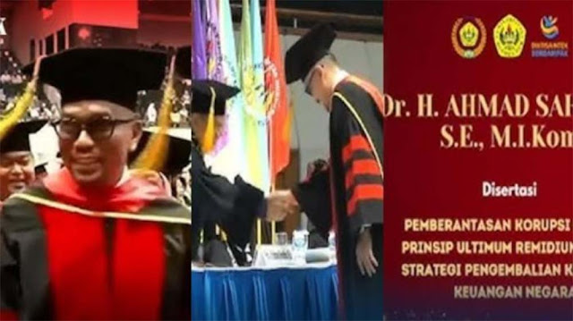 Dulu Dijuluki Si Ijazah Nilai 6, Kini Ahmad Sahroni Wisuda S3 dengan Disertasi yang Bikin Mata Terbelalak