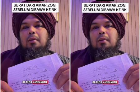 Ammar Zoni Tulis Surat Rahasia untuk Ustaz Derry Sebelum Dikirim ke Nusakambangan, Isinya Bikin Merinding!