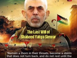1 Tahun Syahidnya Yahya Sinwar, Hamas Bocorkan Pernyataan Mengejutkan Ini