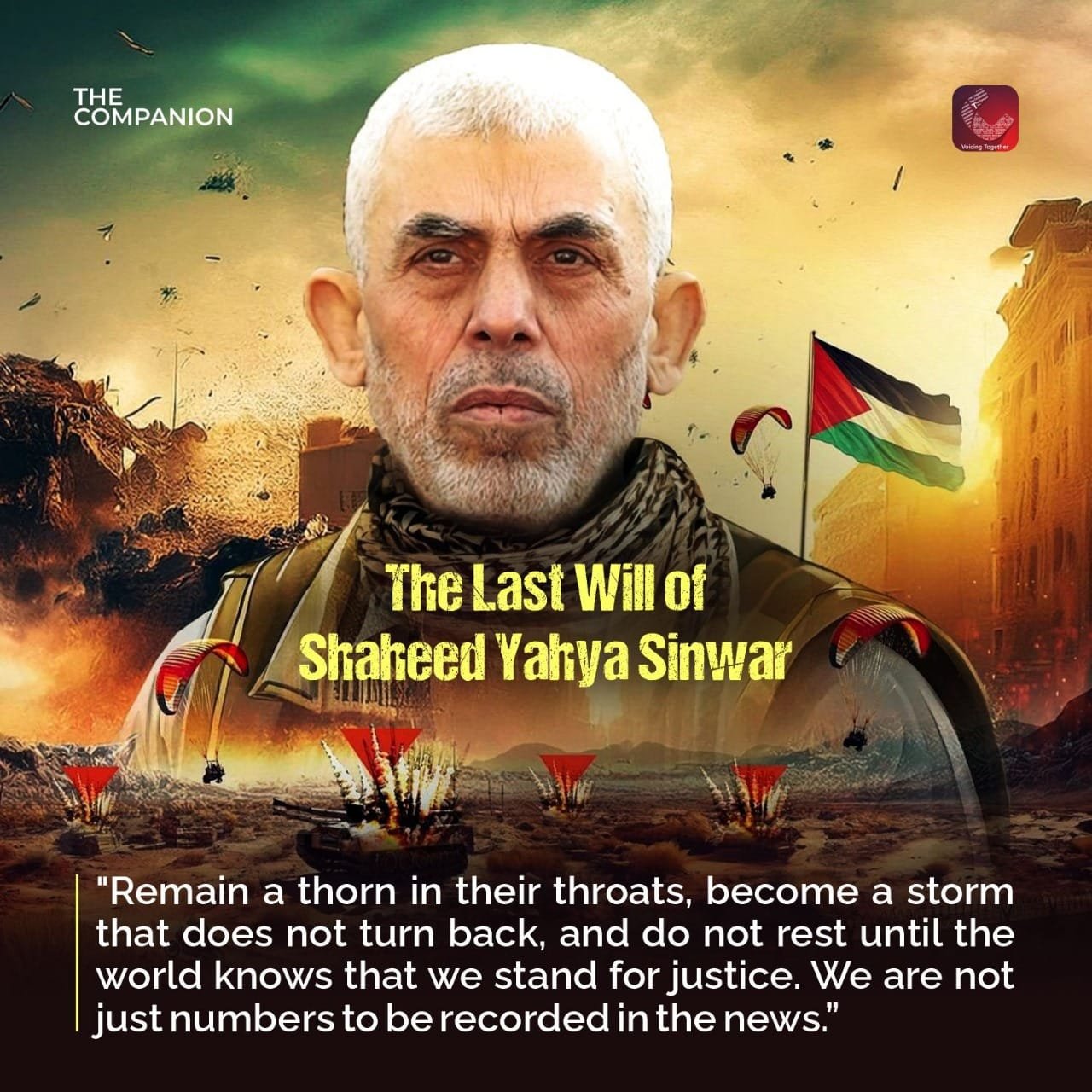 1 Tahun Syahidnya Yahya Sinwar, Hamas Bocorkan Pernyataan Mengejutkan Ini