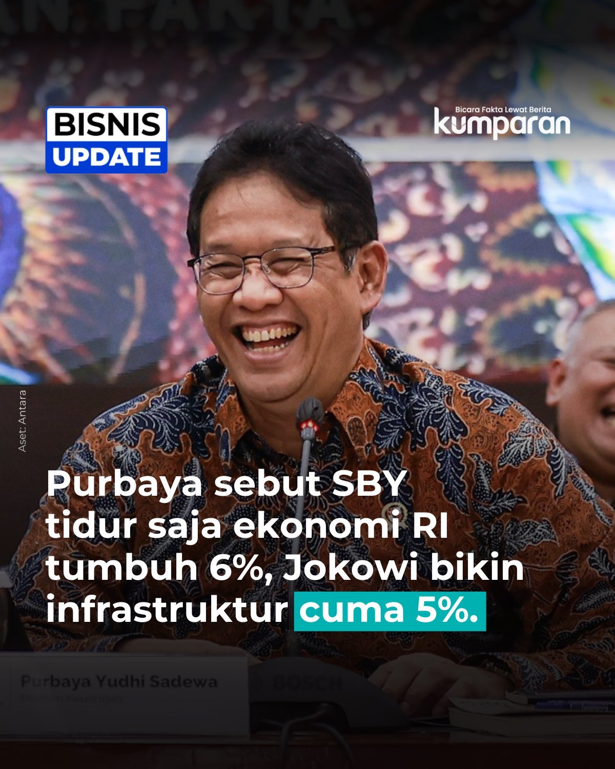 SBY Tidur pun Ekonomi Tumbuh 6%, Tapi Jokowi Cuma 5%: Benarkah?