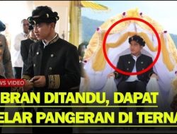 Gibran Dapat Gelar Pangeran Kastela, Apa Makna di Balik Penganugerahan dari Kesultanan Ternate?