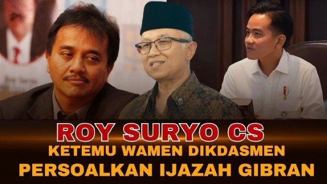 UPDATE! Gagal Temui Wamen, Roy Suryo Malah Bocorkan Data ANEH Ini Soal Sekolah Gibran