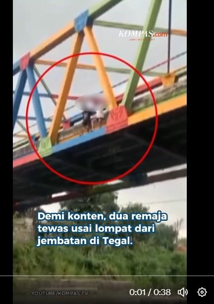 Demi Konten, 2 Remaja di Tegal Tewas Usai Lompat dari Jembatan—Ini yang Terjadi