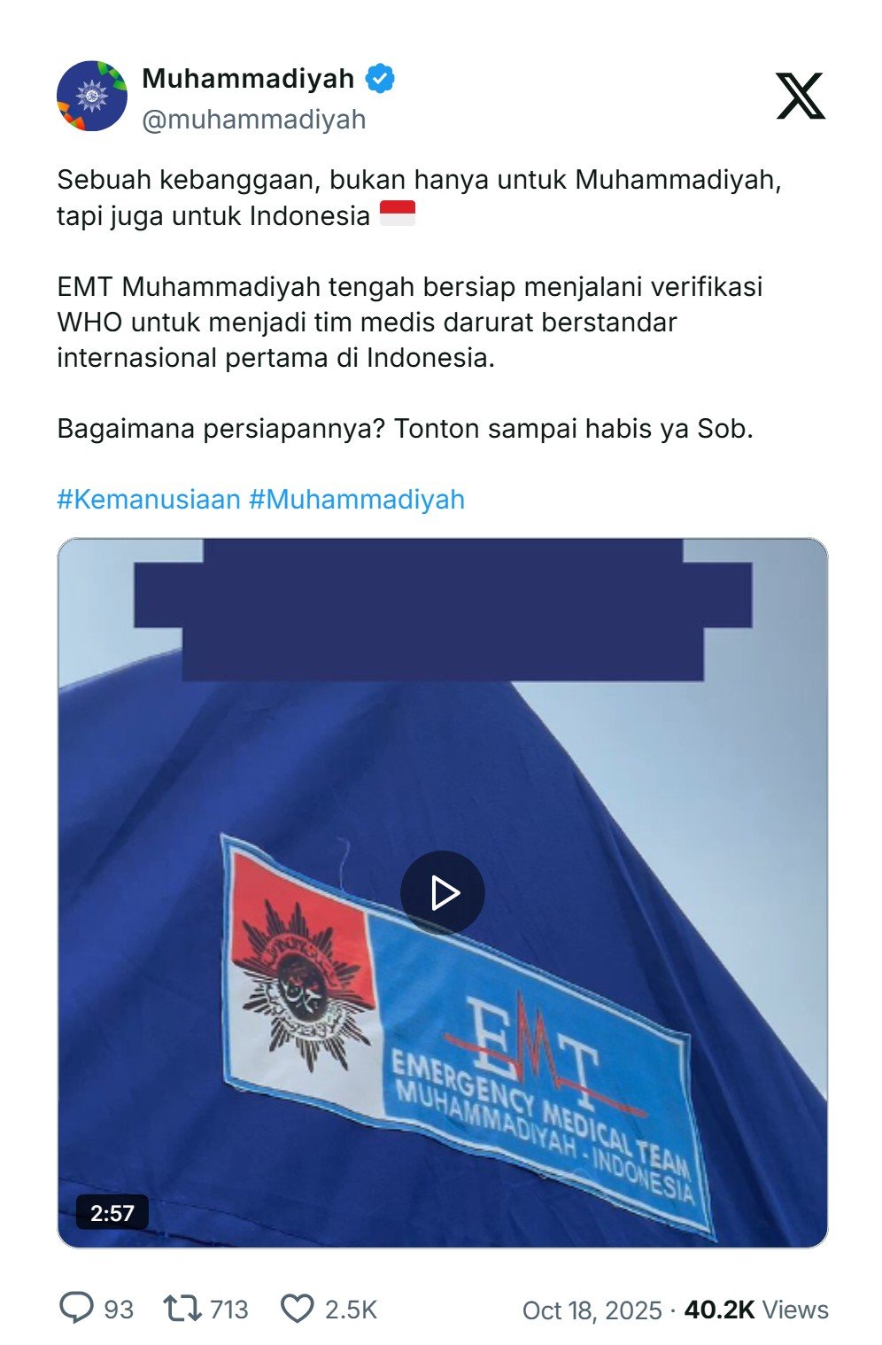 Tim Medis Darurat Muhammadiyah Siap Jadi yang Pertama di Indonesia yang Diakui WHO, Begini Prosesnya!